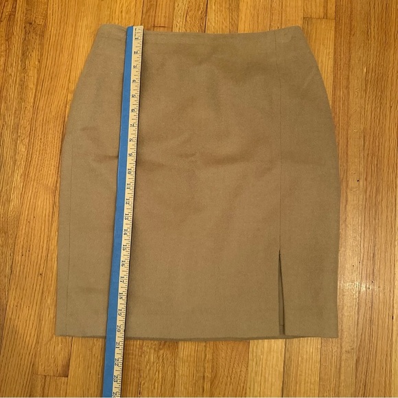 BROOKS BROTHERS LORO PIANA camel Hair Skirt Made In Italy Size 4P # - Picture 7 of 13